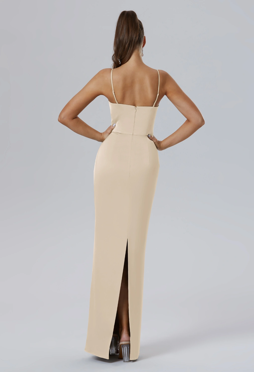 AW Ionosphere Champagne  Floral Bridesmaid Dresses